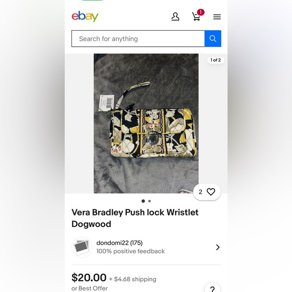 🐢REMOVING LISTING 1/5/26🐢 VERA BRADLEY DOGWOOD WALLET w/ CROSSBODY STRAP - Picture 9 of 10